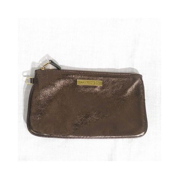 Pre Loved Tiffany & Co Tiffany  Co Metallic Leather Tote Bag with Matching Pouch - Picture 7 of 8